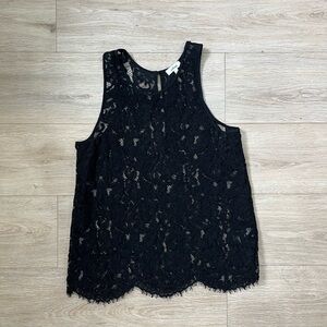 Wilfred Black Lace Camisole Tank Top